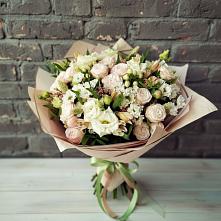 Букет цветов из:  Альстромерии, Розы и Хризантемы #REPLACE_PRED# Кошехабльском