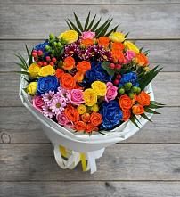Букет цветов из:  Розы и Хризантемы в Кошехабльском