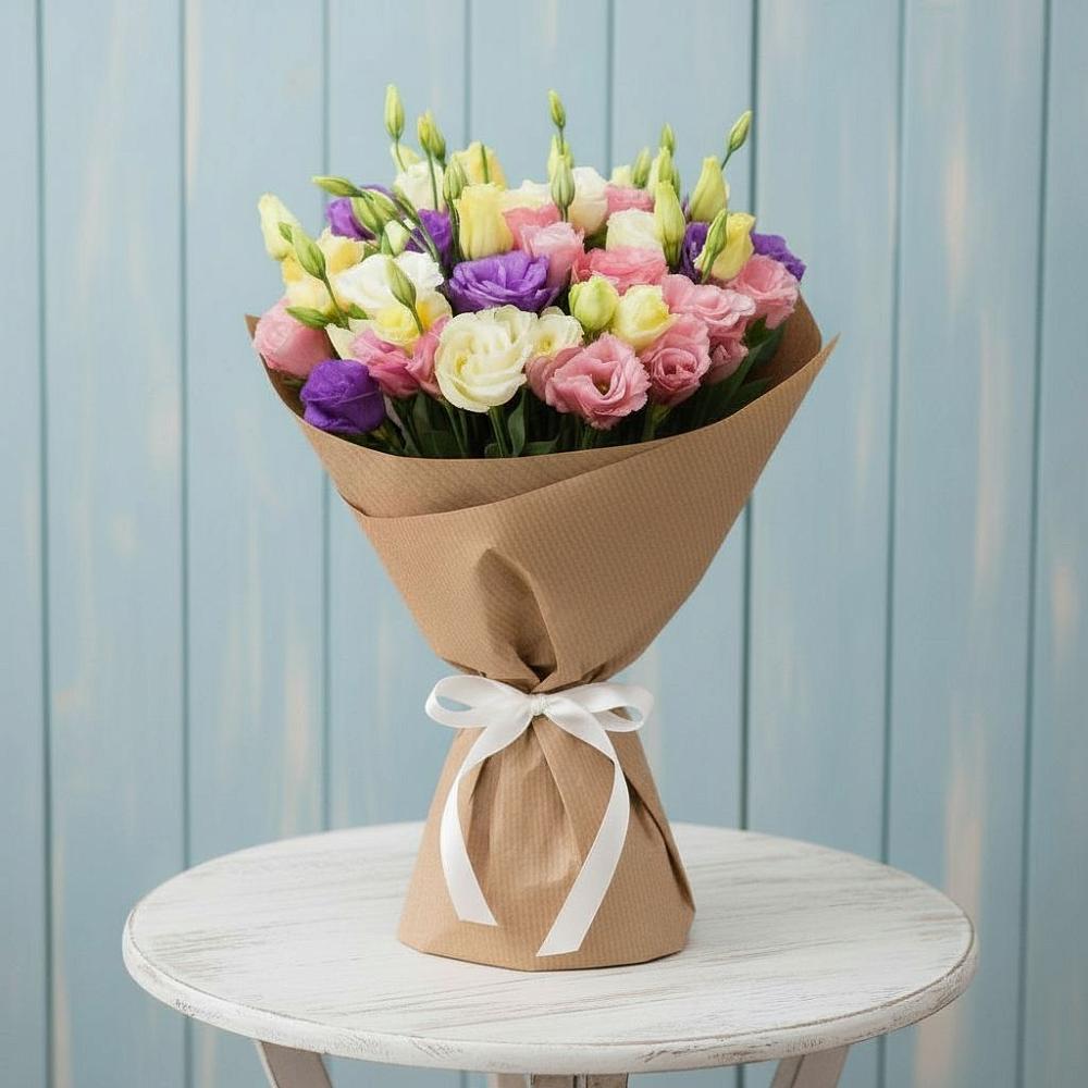 Букет цветов из: Лизиантусы в Кошехабльском