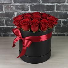 Цветочная композиция из Розы в шляпной коробке в Кошехабльском