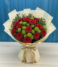 Букет цветов из:  Розы и Хризантемы в Кошехабльском