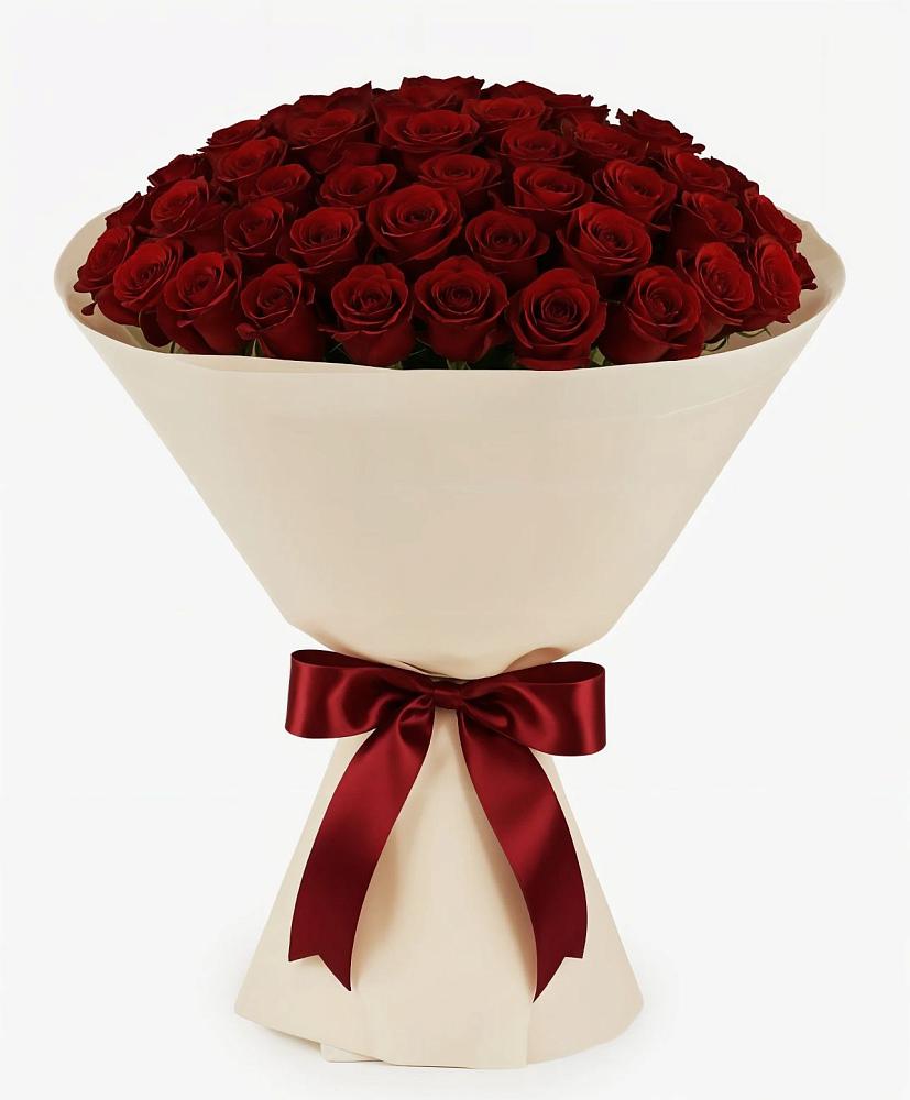 Букет 101 Бордовая роза Блэк Бакарра в Кошехабльском