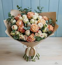 Букет цветов из:  Альстромерии и Розы #REPLACE_PRED# Кошехабльском
