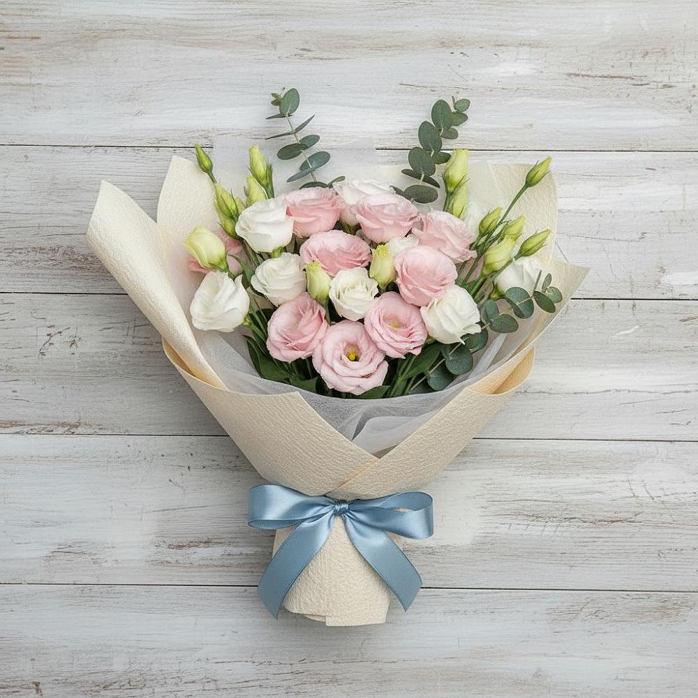 Букет цветов из: Лизиантусы в Кошехабльском